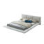 Ensemble de chambre à coucher pour très grand lit 4 pièces Rski, profil bas, rembourrage en similicuir, blanc-111570828