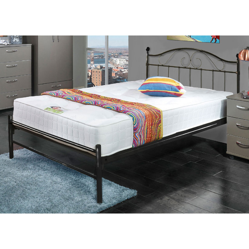 Sussex Metal Bed, Single (3'), Black