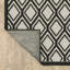 Tapis intérieur / extérieur gris clair / noir Musgrove-5333992