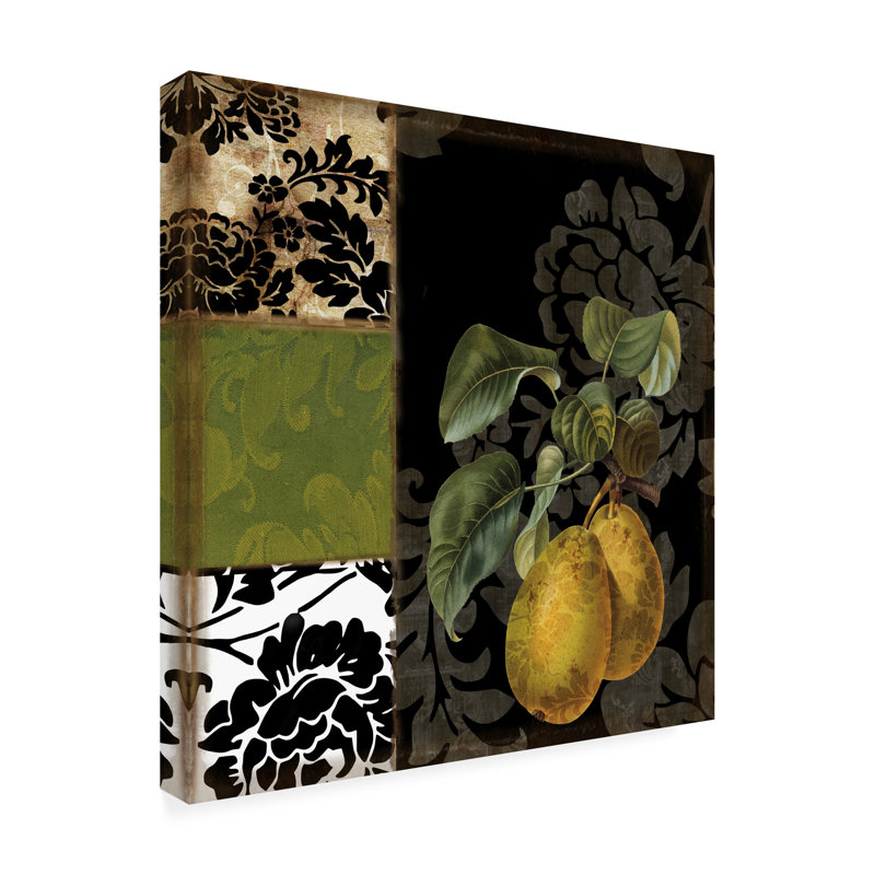 Art sur toile «Bachelor Sasha Damask Lerain I», H 14 po x l 14 po