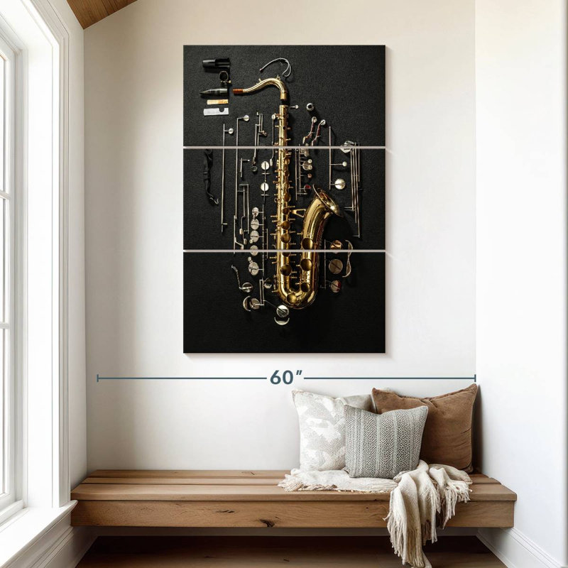 Abarca Play The Saxophone, 50'' H X 32'' W