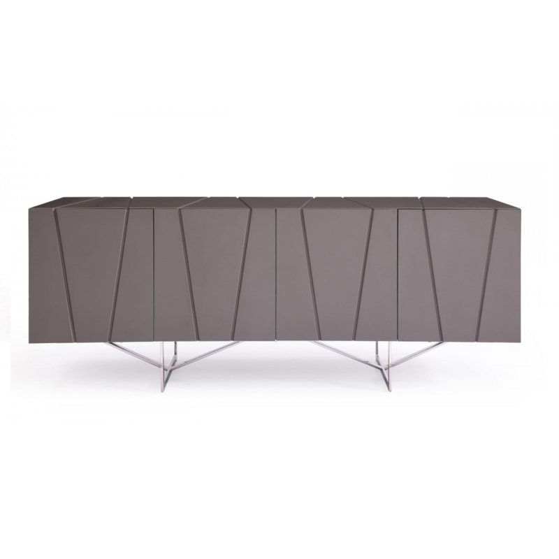 Table de buffet à 2 tiroirs Ailsa, Gris