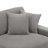 Milbrey Oversized Upholstered Light Gray Corduroy Chaise Lounge with Armrests & Throw Pillows-747771069-795383117-773294318