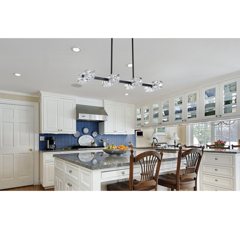Yil 8 - Light Kitchen Island Pendant, Black