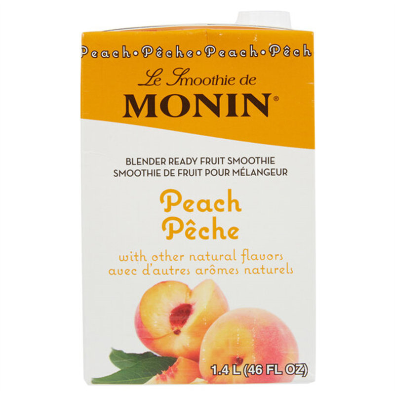 Monin 46 Fl. Oz. Mélange à smoothie pêche aux fruits 544SMOEG036B