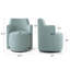 Fauteuil de meuble-lavabo pivotant rembourré en tissu entièrement assemblé-482920867