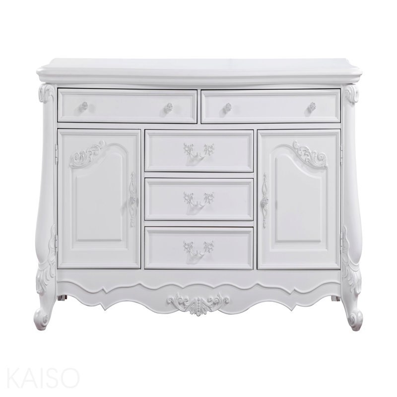 Commode à finition blanche