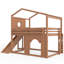 Lits doubles multifonctionnels avec rangement, loft en bois aggloméré pour la maison