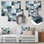 - Collages abstraits, impressions murales en métal-99556189