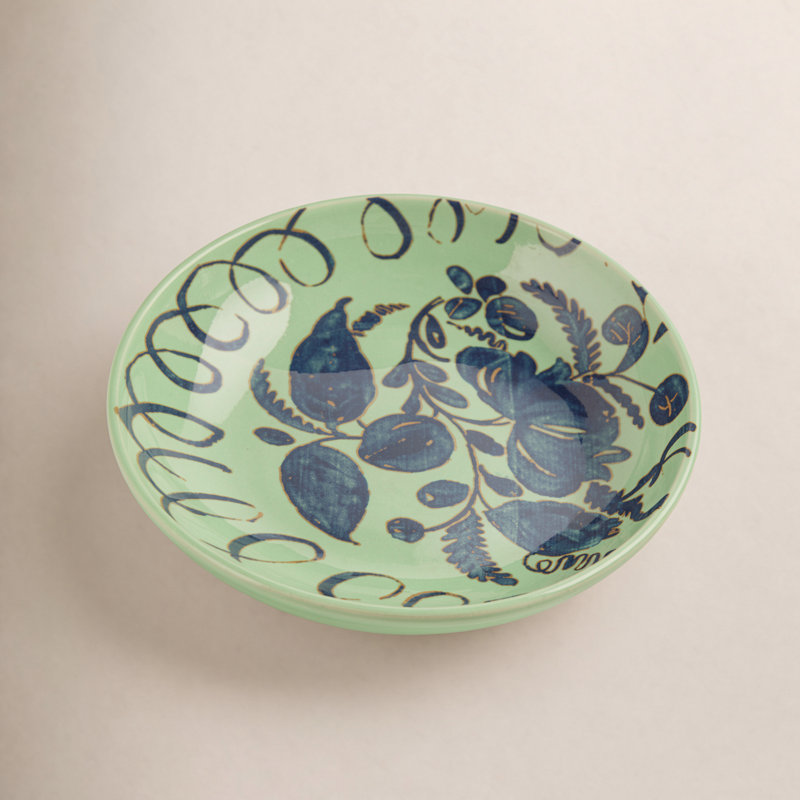 Amalfi Pasta Bowl - Pink - 9.1", Green