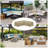Outdoor Sectional Sofa Cover Waterproof V Shaped Patio Furniture Covers for Deck Lawn and Backyard, (Camel)