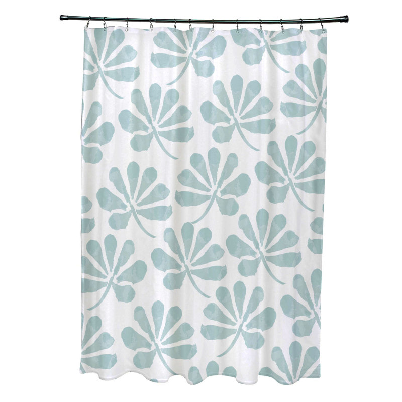 Rideau de douche simple Miki, Aigue-marine