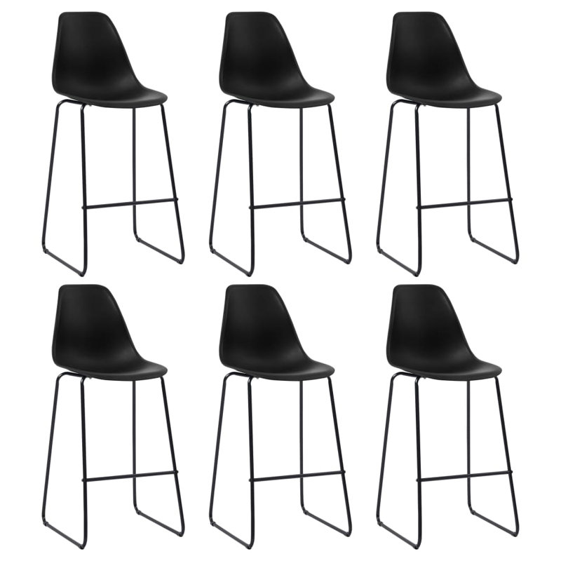 Tappahannock Counter Stool with Metal Frame, Black