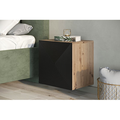 Aagam 40cm W Laminate Bedside Table