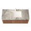 Armoire de salle de bain murale 24 po pré-assemblée, structure en contreplaqué avec 2 portes, comptoir d'évier en céramique encastré avec trou de robinet pré-percé-132392673-132392674