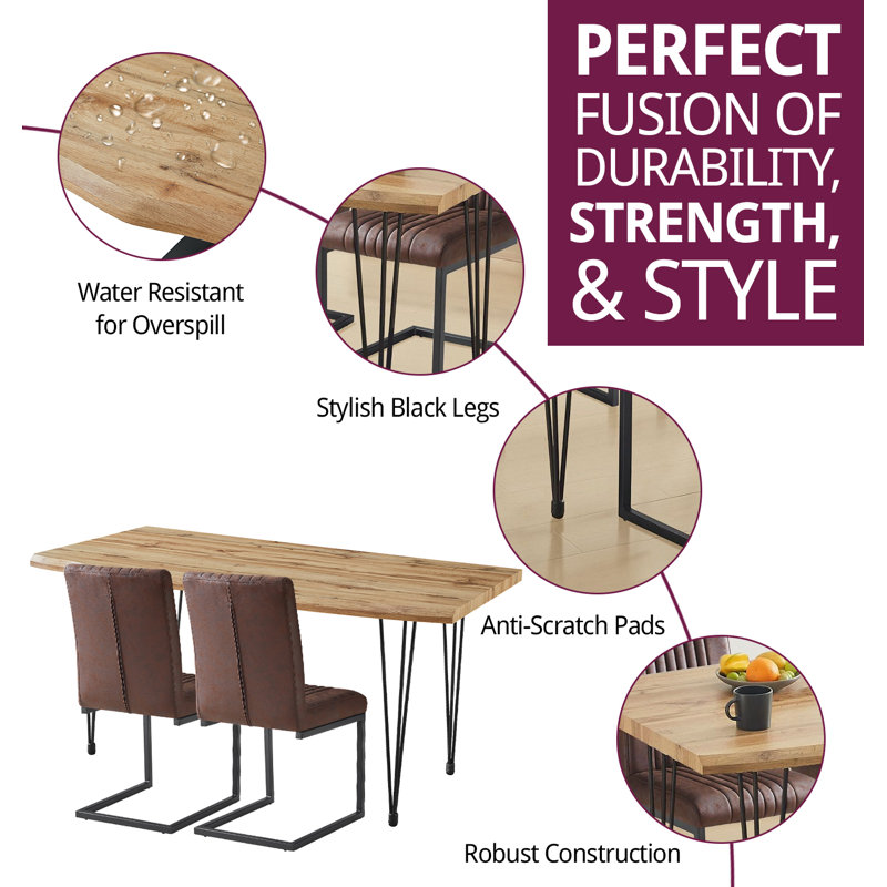 Mose 4 - Person Dining Set, 76” H x 160” L x 90” W