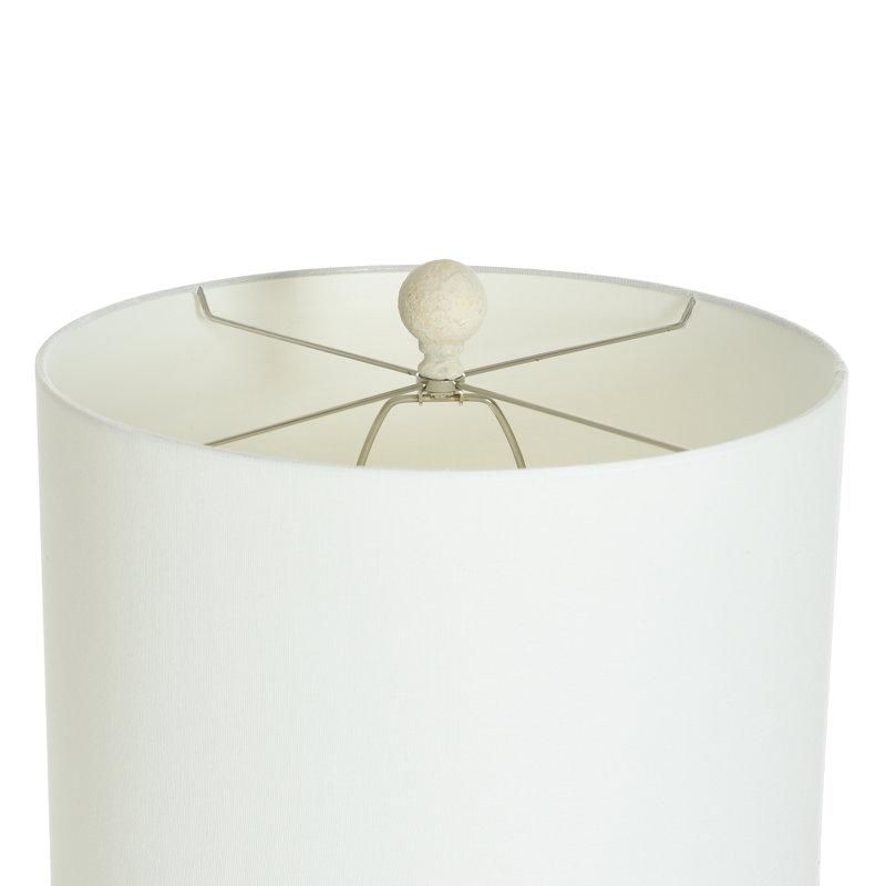Brie - Poly Resin Table Lamp - Off-White Shade