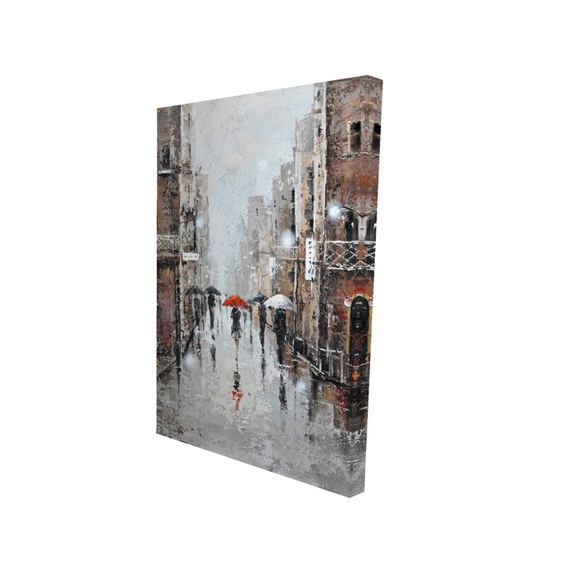 «City Rain» - Art mural moderne pour chambre à coucher | Décoration intérieure
