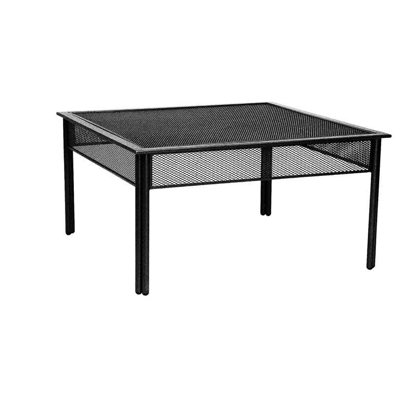 Jax Outdoor Square Coffee Table, Textured Black