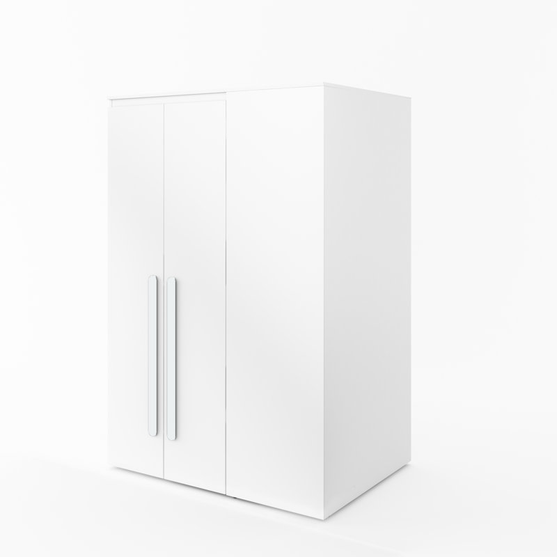 2 Door Manufactured Wood Wardrobe, White
