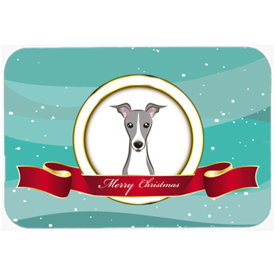 Caroline's Treasures Italian Greyhound Merry Christmas Glass Cutting Board