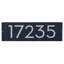 Plaque d’adresse murale sur 1 ligne flottante-41303794-41299728-41299898