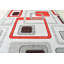 Tapis décoratif gris/rouge cosper-29693677