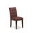 5 Piece Modern Dining Set contain A Mid Century Modern Dining Table and 4 Burgundy Polyester Fabric Upholstered Dining Chairs, Mahogany-1501928216-1501928219