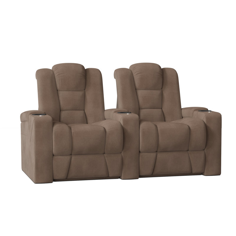 Sièges de rangée de cinéma (rangée de 2), Sable Smartsuede