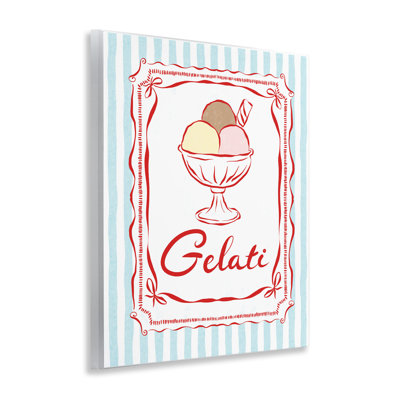 Plaque murale italienne Summer Gelati, design par Miriam Wood