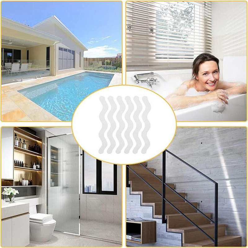 24 Pack S-Shape Bathroom Prevent Slip Sticker