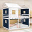 Wood Playhouse Tent Bed Frame With Roof-1578045426-1578045437