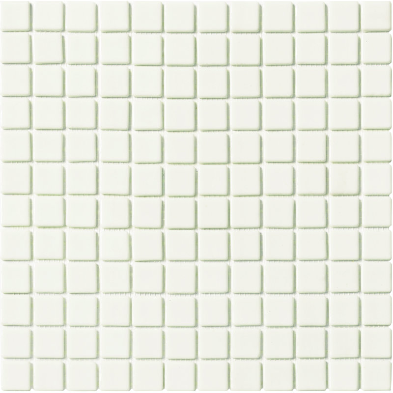 Carreau de mosaïque pour mur et plancher en verre 1 "x 1", Blanc