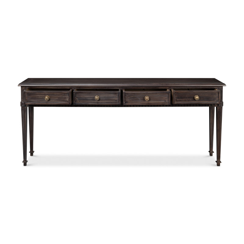 Details 78'' W Solid Wood Console Table