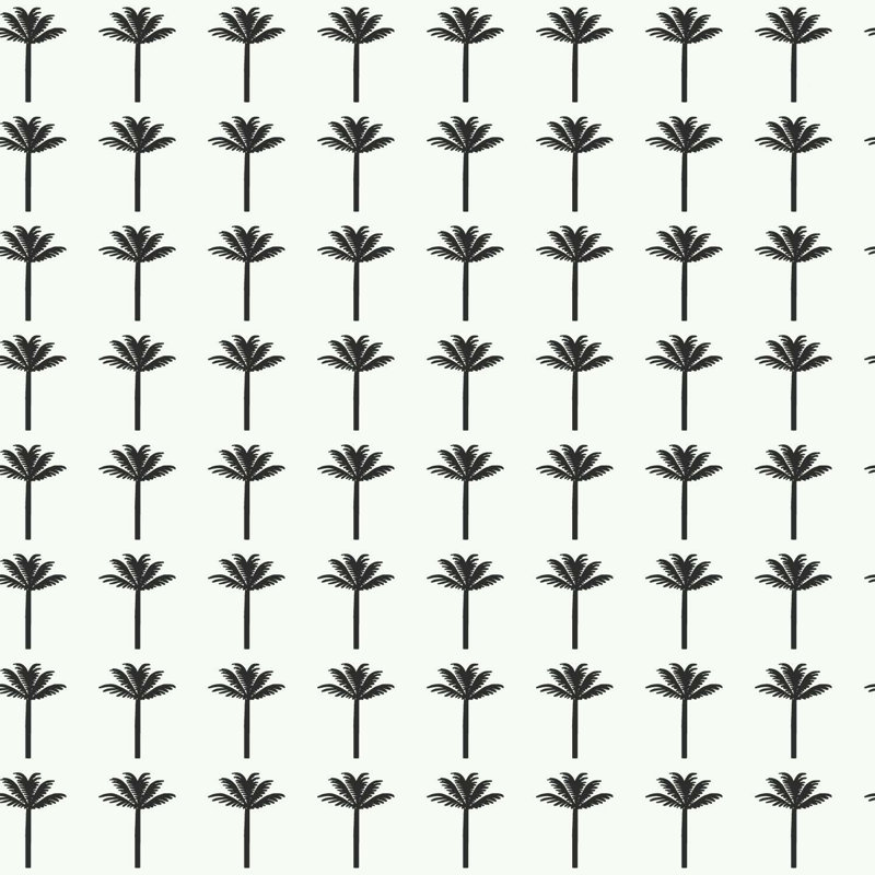 Rouleau de papier peint L 33 pi x l 20,5 po Palm Bay, Noir