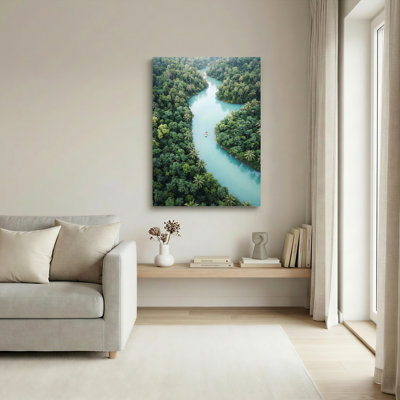 «Tropical River», reproduction d'art sur toile, ensemble de 1