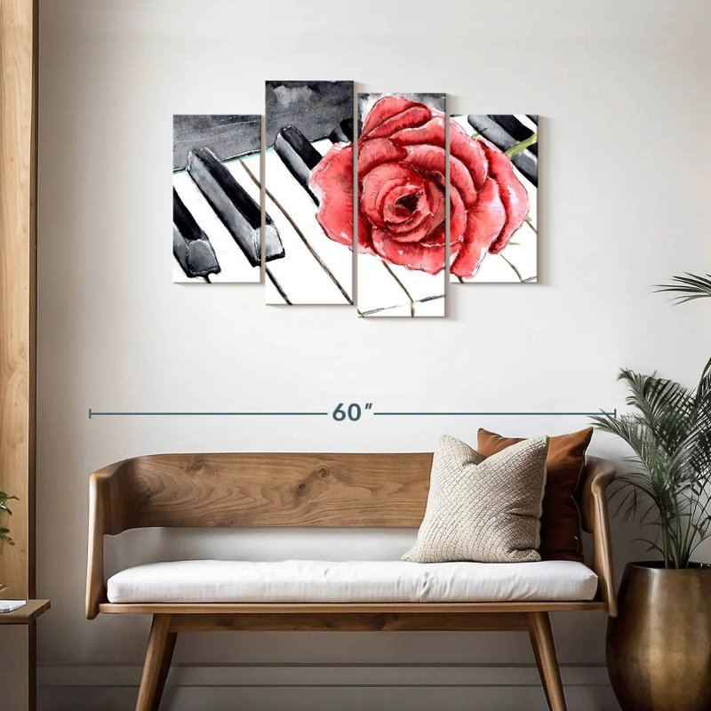 Piano And Flower