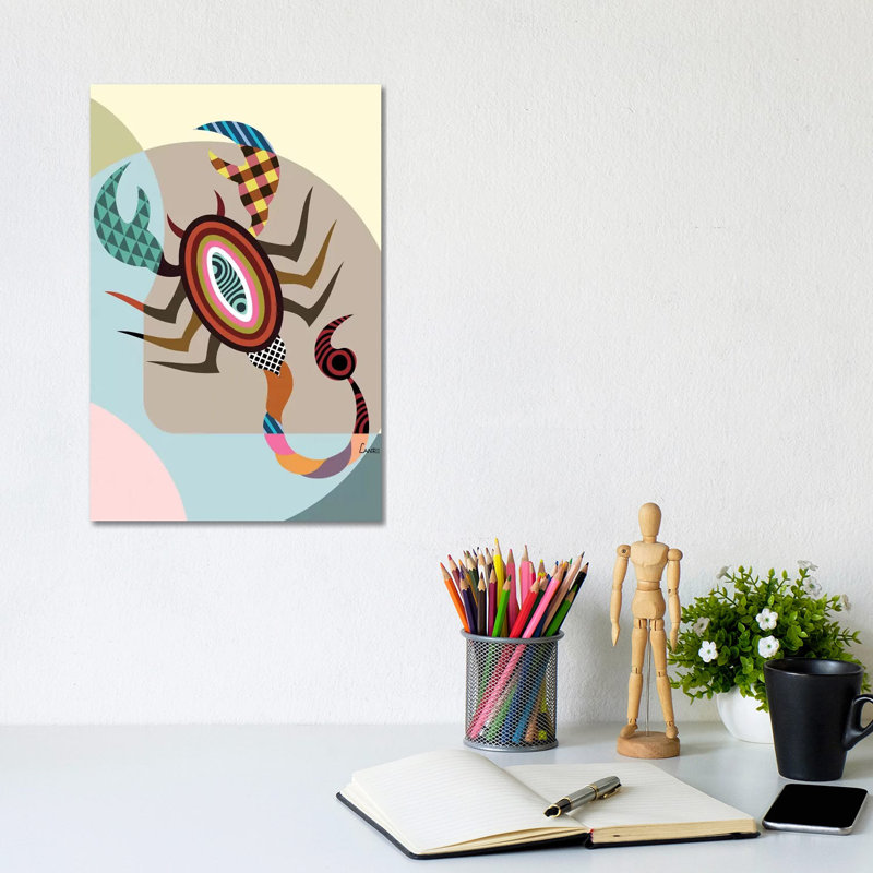 Scorpio Zodiac by Lanre Studio - Wrapped Canvas Gallery-Wrapped Canvas Giclée, 30.48cm H x 20.32cm W