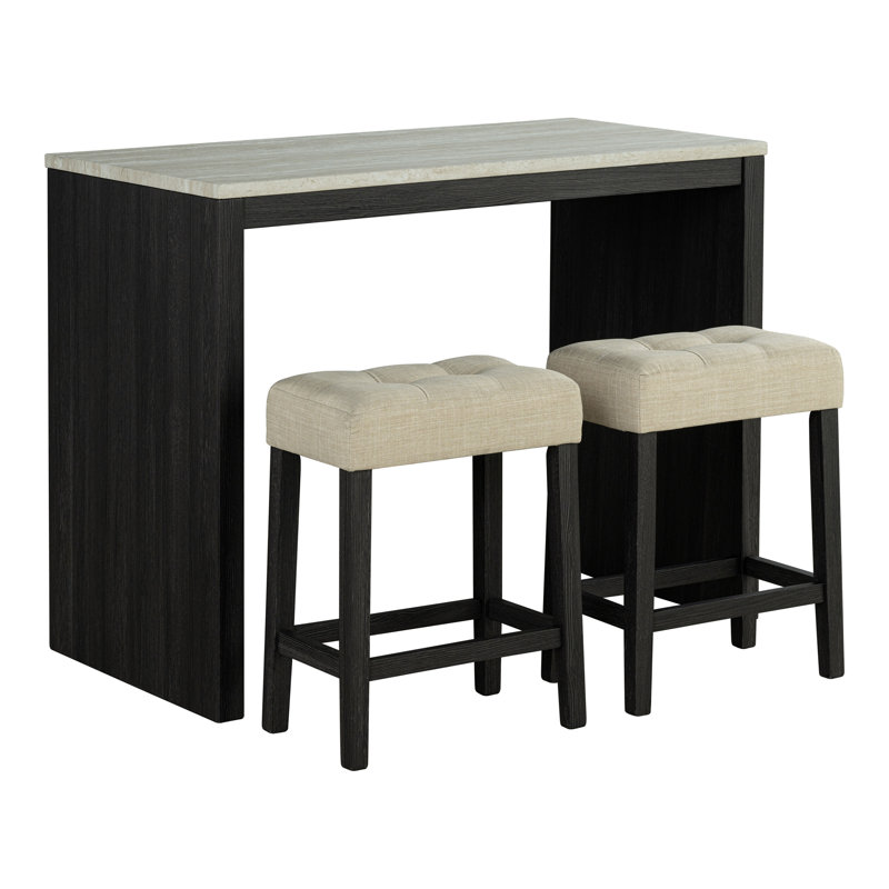 Longred 3-Piece Counter Height Dining Table Set