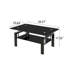 Clear 2 Tempered Glass Coffee Table - Living Room Essential Stylish Build Modern With Storage Rectangular For Construction-132997382-132997386
