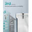 Toilet Seat Soft Close,Universal Toilet Seat, Easy Installation, Duroplast, 300 Kg High Load, Heavy-Duty, White