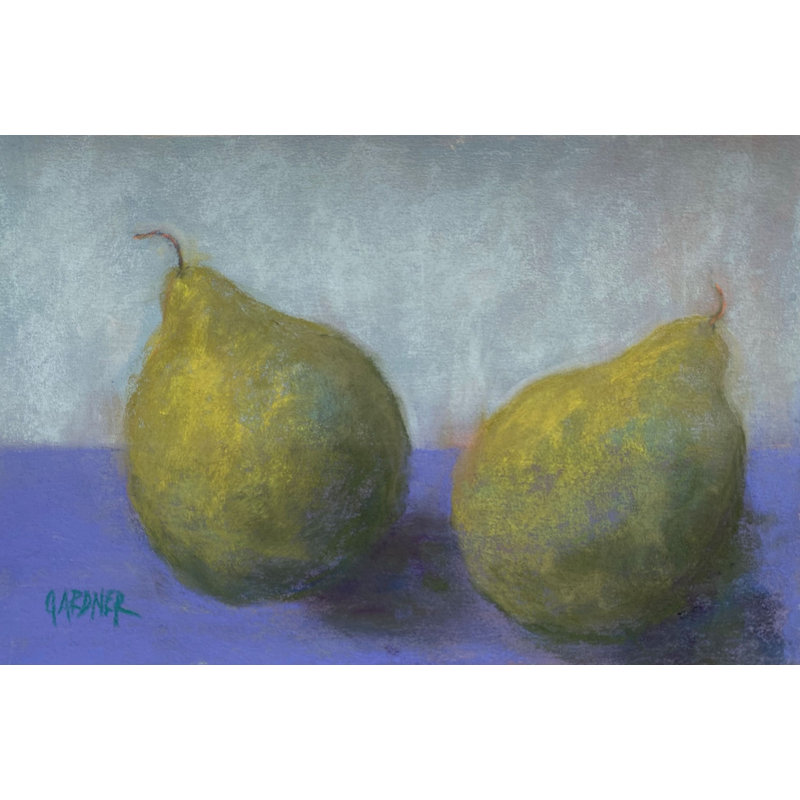 Pair Of Pears Print by Dina Gardner, 18" H x 24" W, Wrapped Canvas