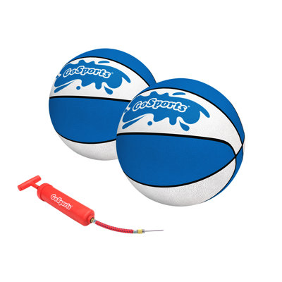 GoSports Water Basketballs Size 6 (9 Inches) Royal Blue - 2 Pack