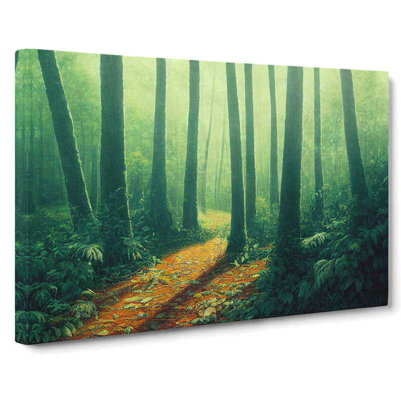 Stimulating Summer Forest - Wrapped Canvas, 40cm H x 60cm W x 3cm D