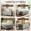 Banc de repose-pieds rectangulaire avec couvercle à charnière, repose-pieds en similicuir pour le salon, la chambre à coucher, le vestibule, gris, 35 po x 23,5 po x 17,5 po-2030396284