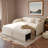 Upholstered Daybed With Pop-up Trundle And Usb Charging Ports-2090148726