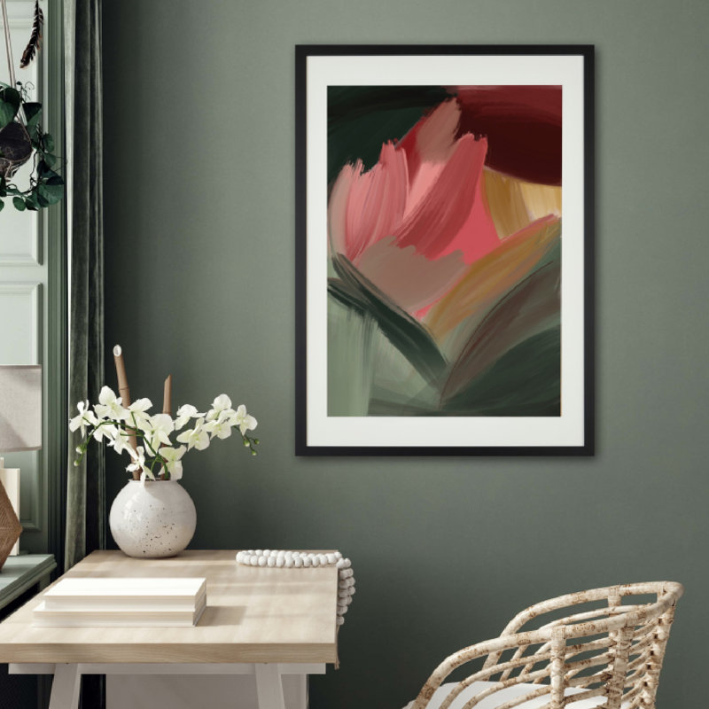 The Sylvie Fern - Single Picture Frame Art Prints, Black, 56cm H x 41cm W x 2cm D