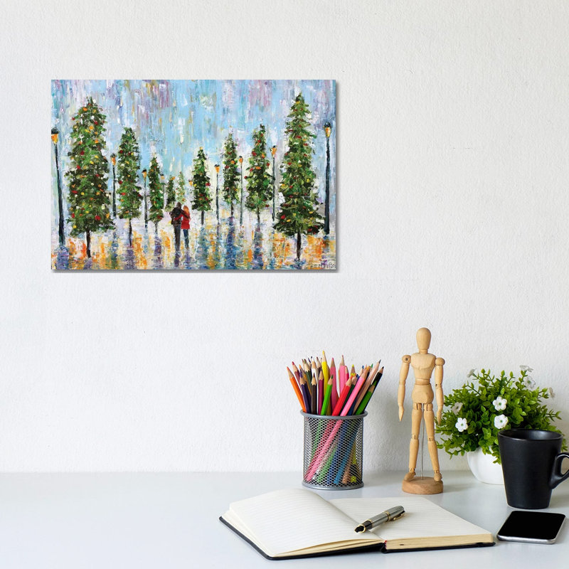 Winter Romance 1 Piece Wrapped Canvas Painting, 20.32 cm H x 30.48 cm W