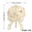 Bouquet de mariage rond en satin de rose fait à la main 7 pouces-1651738805