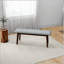 Banc rembourré en bois massif Carlos